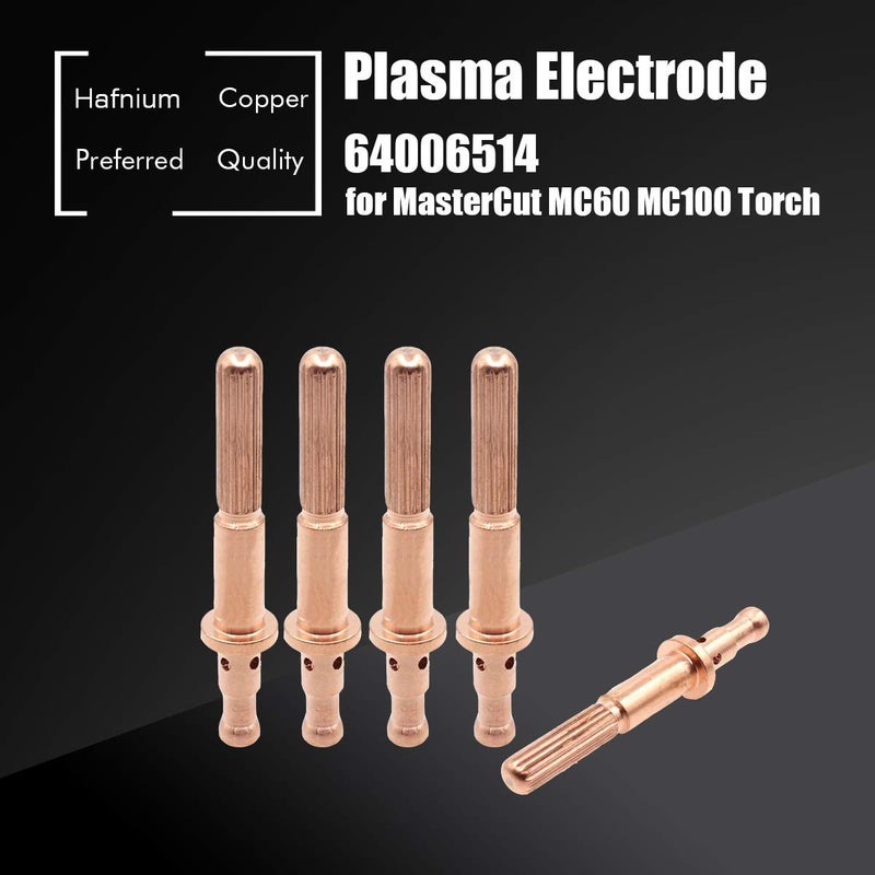 WeldingStop Plasma Electrode 64006514 Tip 60A 64006510 for Radnor MasterCut MC60 MC100 Torch - Image 2